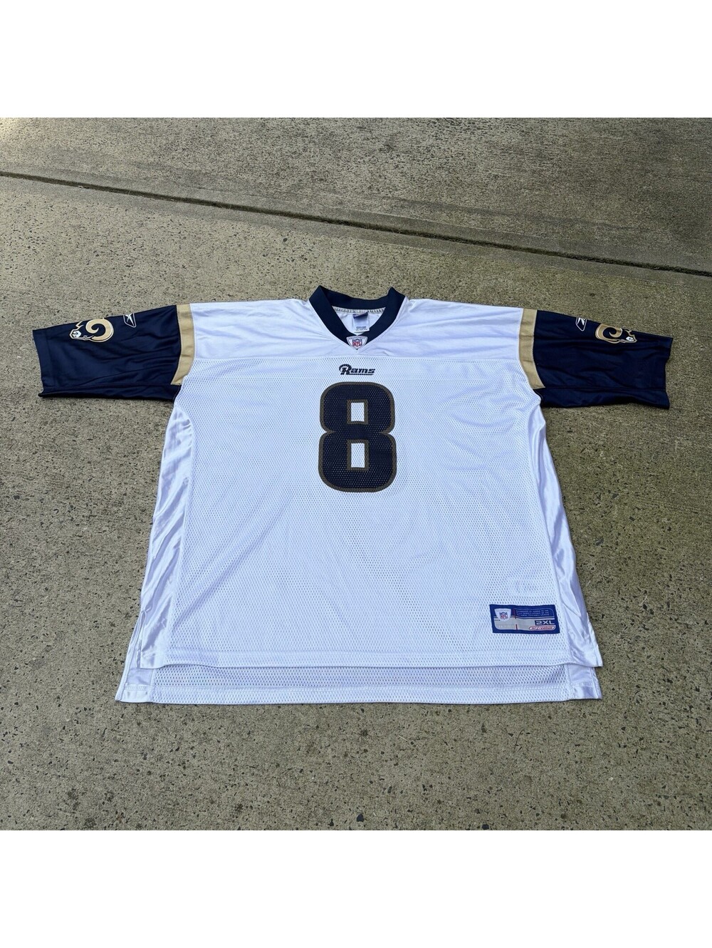 Vintage Reebok Sam Bradford St. Louis Rams 8 NFL Jersey 2XL White Football